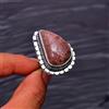 Fatto a mano Anello gioiello in argento sterling 925 con pietra preziosa al quarzo ciliegi...