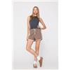 Tezenis Shorts Felpa Piping Donna Marrone