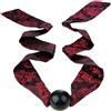 Calexotics Ball Gag con Fiocco Nero e Rosso