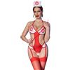 Chilirose,Costumes Costume da Infermiera Sexy Body Rosso - S/M