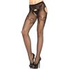 Leg Avenue,Leg Avenue Hosiery Collant Leg Avenue - Nero A Rete Effetto Reggicalze