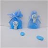 Nene Shop SACCHETTINO CONFETTI SEGNAPOSTO BOMBONIERA NASCITA BATTESIMO MAGNETE - MONGOLFIERA