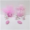 Nene Shop SACCHETTINO CONFETTI SEGNAPOSTO BOMBONIERA NASCITA BATTESIMO PRIMO COMPLEANNO - ORSETTO