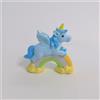 Nene Shop BOMBONIERA NASCITA BATTESIMO UNICORNO SU ARCOBALENO BAMBINO CELESTE