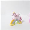 Nene Shop BOMBONIERA NASCITA BATTESIMO UNICORNO SU ARCOBALENO BAMBINA ROSA