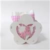 Nene Shop BOMBONIERA NASCITA BATTESIMO FIORE IN LEGNO CON UNICORNO ROSA BIMBA