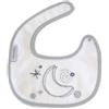 Nene Shop BAVAGLINO BAVETTA NEONATO IN SPUGNA IMPERMEABILE 19x19 MOON - GRIGIO