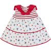 Nene Shop VESTITO NEONATA BAMBINA GIRO MANICA COTONE - MARINARA