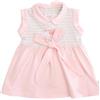 Nene Shop VESTITO NEONATO BIMBINA IN COTONE PRIMAVERA ESTATE ROSA