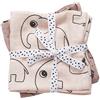 Done by Deer SET 2 COPERTINE COPERTINE SWADDLE MILLEUSI CONTOUR, ROSA CIPRIA 120X120 CM 100% COTONE