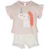 Nene Shop COMPLETO NEONATA BAMBINA BIO MAGLIA + PANTALONCINO JEANS DA 3-24 MESI