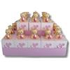 Nene Shop TORTA BOMBONIERA NASCITA BATTESIMO PORTACHIAVI GATTINO ROSA