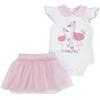 Nene Shop COMPLETO BAMBINA NEONATO ESTIVO COTONE + TULLE CIGNO