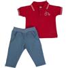 Nene Shop COMPLETO NEONATO BAMBINO DENIM CON POLO - BICI