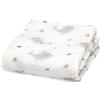 Kiokids COPERTINA NEONATO IN MUSSOLA DI BAMBOO 120X120 CM - GRIGIO
