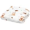 Kiokids COPERTINA NEONATO IN MUSSOLA DI BAMBOO 120X120 CM - MARRONE