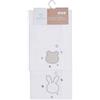 Bimbi Dreams QUADRATO NEONATO IN COTONE RICAMATO - SET 2 PEZZI