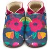 Inch Blue BABBUCE IN PELLE NATURALE - MIDNIGHT GARDEN INCH BLUE