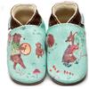 Inch Blue BABBUCE IN PELLE NATURALE - BAND OF FRIENDS INCH BLUE