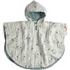 Done by Deer Poncho da Bagno Sea Friends - Blu - 50 cm - 100% cotone