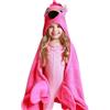 ZOOCCHINI ASCIUGAMANO BIMBI CON CAPPUCCIO, Franny il Fenicottero - 100% cotone - ZOOCCHINI