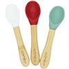 Eco Mikro CUCCHIAINI IN BAMBOO E SILICONE - SVEZZAMENTO