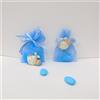 Nene Shop SACCHETTINO CONFETTI SEGNAPOSTO BOMBONIERA NASCITA BATTESIMO COMPLEANNO MAGNETE FAGOTTO BIMBO NEONATO