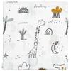 Bimbi Dreams COPERTINA NEONATO IN MUSSOLA DI BAMBOO 120X120 CM - JUNGLA