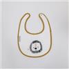 Bimbi Dreams BAVAGLINO BAVETTA NEONATO IN SPUGNA IMPERMEABILE 20x25 CM - LEONE GIALLO