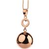 Nene Shop COLLANA CHIAMA ANGELI GRAVIDANZA - BOLA ORO ROSA CON CUORE