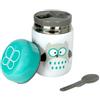 Nene Shop THERMOS PORTA CIBO IN ACCIAIO INOSSIDABILE CON CUCCHIAIO - 300 ML - AZZURRO