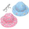 BUZZ ITALIA CAPPELLO ESTIVO BAMBINA REVERSIBILE Anti-UV SPF 50+ ARCOBALENO/UNICORNO 6-24 MESI