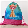 Kiokids BORSA DA SPIAGGIA A RETE PER BAMBINI - FUCSIA