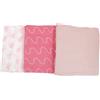 Bimbi Dreams SET 3 COPERTINE NEONATO IN MUSSOLA DI COTONE 70X80 CM - ROSA