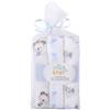 Nene Shop SET 3 COPERTINE NEONATO IN MUSSOLA DI COTONE 80X80 CM - ORSO CELESTE