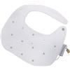 Nene Shop BAVAGLINO BAVETTA NEONATO IN PURO COTONE MOD. POIS GRIGIO