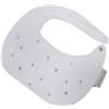 Nene Shop BAVAGLINO BAVETTA NEONATO IN PURO COTONE MOD. STELLE CELESTE GRIGIO
