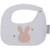 Bimbi Dreams BAVAGLINO BAVETTA NEONATO IN PURO COTONE MOD. CONIGLIETTO ROSA