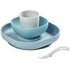 Nene Shop SET PAPPA IN SILICONE 4 PEZZI - BLU - BEABA