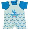 Nene Shop PAGLIACCETTO SALOPETTE MEZZA MANICA IN COTONE STAMPATO - BABY SHARK