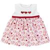 Nene Shop VESTITO NEONATA BAMBINA GIRO MANICA COTONE `CUORI`