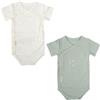 Bimbi Dreams SET 2 BODY NEONATO INCROCIO FRONTALE IN COTONE - ORION 0/1 MESE