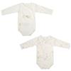 Bimbi Dreams SET 2 BODY NEONATO INCROCIO FRONTALE IN COTONE MANICA LUNGA NOE 0/1 MESE