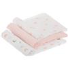 Bimbi Dreams SET 3 COPERTINE NEONATO IN MUSSOLA DI COTONE 70X80 CM - ROSA