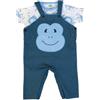 Nene Shop COMPLETO NEONATO BAMBINO SALOPETTE MEZZA MANICA - MONKEY