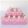 Nene Shop TORTA BOMBONIERA NASCITA BATTESIMO PORTACHIAVI ORSETTO ROSA