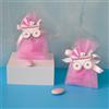 Nene Shop SACCHETTINO CONFETTI SEGNAPOSTO BOMBONIERA NASCITA BATTESIMO CARROZZINA TULLE`