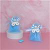 Nene Shop SACCHETTINO CONFETTI SEGNAPOSTO BOMBONIERA NASCITA BATTESIMO CARROZZINA TULLE`