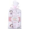 Nene Shop SET 3 COPERTINE NEONATO IN MUSSOLA DI COTONE 80X80 CM - ROSA