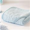 Kiokids ACCAPPATOIO ASCIUGAMANO CON CAPPUCCIO NEONATO IN BAMBOO CELESTE